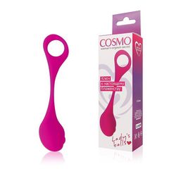 Ярко-розовый вагинальный шарик Cosmo - 