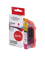 Струйный картридж Sakura 2935B004 (521 M) для Canon PIXMA MP540, 550, 560, 620, 630, 640, 980, 990; MX860, 870; iP3600, 4600, 4700, водорастворимый тип чернил, пурпурный, 8,4 мл., 530 к.