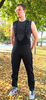 Утеплённый лыжный костюм ArsWear Black Training со спиной мужской
