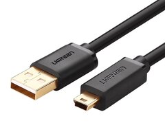 Кабель  UGREEN US132 (10355) USB 2.0 A Male to Mini 5 Pin Male Cable, 1м, черный