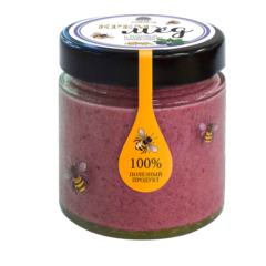 Крем - мед с черникой и кедровым орехом / 180 г / Сибирский кедр