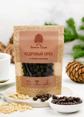 Ядро кедрового ореха в темном шоколаде / 60 г / дой-пак / ТМ Сибирский кедр