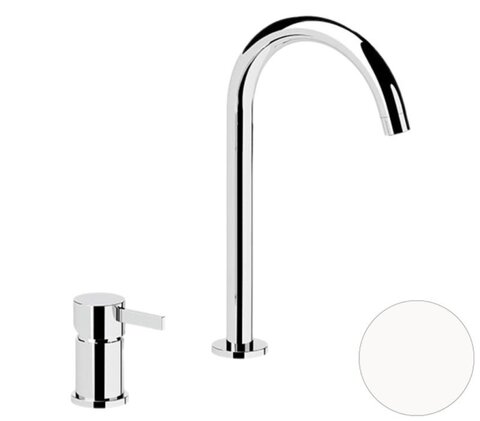 Remer Metrica MC57LBO Смеситель для раковины, белый матовый