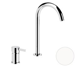 Remer Metrica MC57LBO Смеситель для раковины, белый матовый фото
