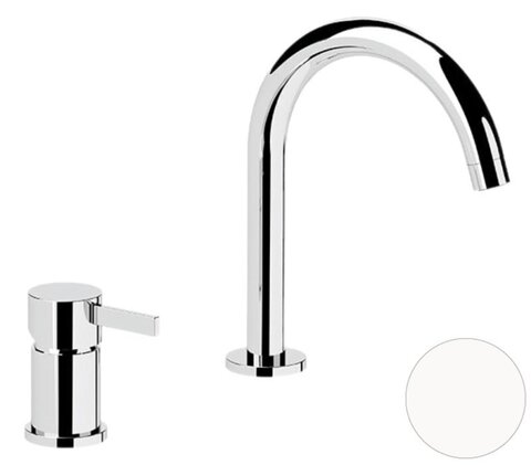 Remer Metrica MC57BO Смеситель для раковины, белый матовый