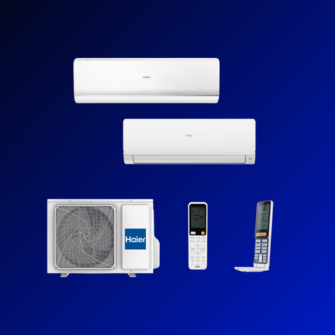 Мульти сплит-система Haier AS12NS6ERA-W + AS35S2SF2FA-W / 2U40S2SM1FA на 2 комнаты 35+35 м2