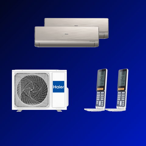 Мульти сплит-система Haier 2 х AS12NS6ERA-G / 2U50S2SM1FA-3 на 2 комнаты 35+35 м2