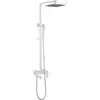 Abber AF8216WL Душевая стойка Abber Daheim AF8216WL с изливом, белая матовая