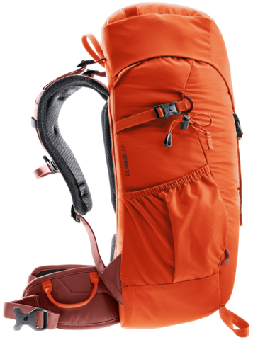Картинка рюкзак туристический Deuter Climber 22 Papaya/Redwood - 9