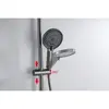 Aquatek AQ2740BGM AQ2740BGM ЛУГАНО душевая система (смеситель для ванны) 255 мм, оружейная сталь (шлиф. черный хром)