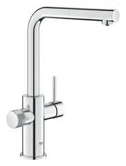 Смеситель для кухни GROHE Blue Pure Minta с выдвижным изливом и возможностью подключения фильтра, хром (30590000)