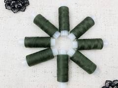 Нитки армированные 45ЛЛ 170 м, ПНК Красная нить, тёмный хаки