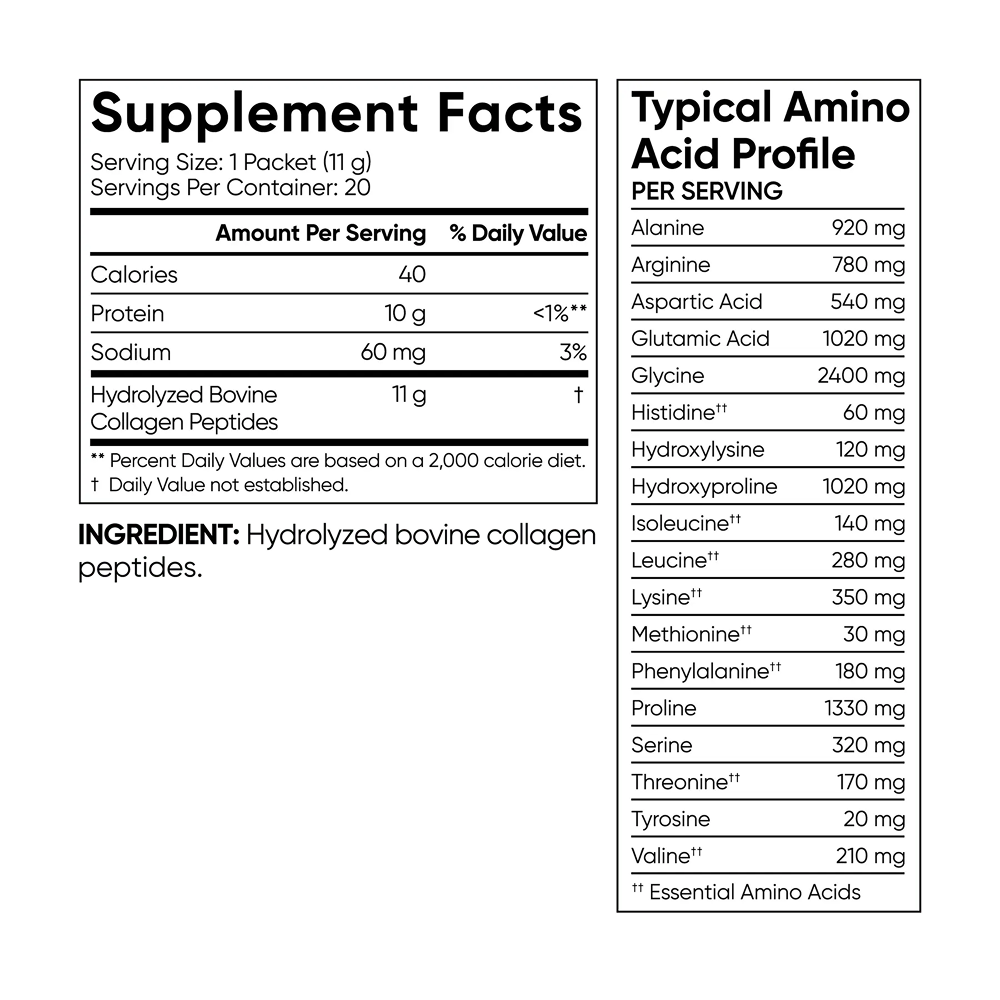 Коллагеновые пептиды, без вкуса, Collagen Peptides, Sports Research (20 пак по 11 г) 4