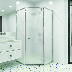 RGW 350608800-21 Душевой уголок 100*100*195 RGW HO-088 Трапеция/Хром/Матовое/8 мм (2 уп.) фото