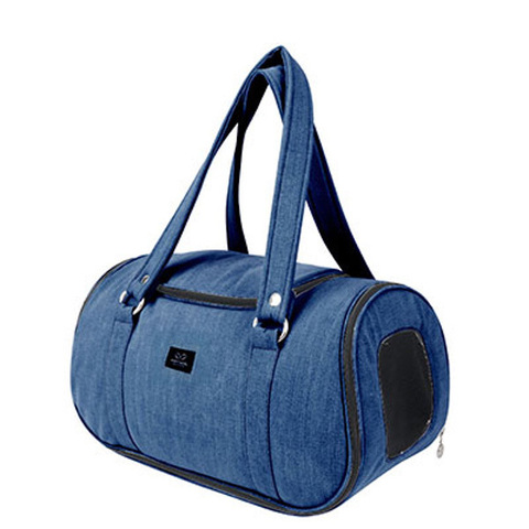 111 Сумка авиа "Фаворит" , джинсовая / сумка-переноска для САМОЛЕТА Puppy Angel / DENIM "Herringbone Travel Carrier"
