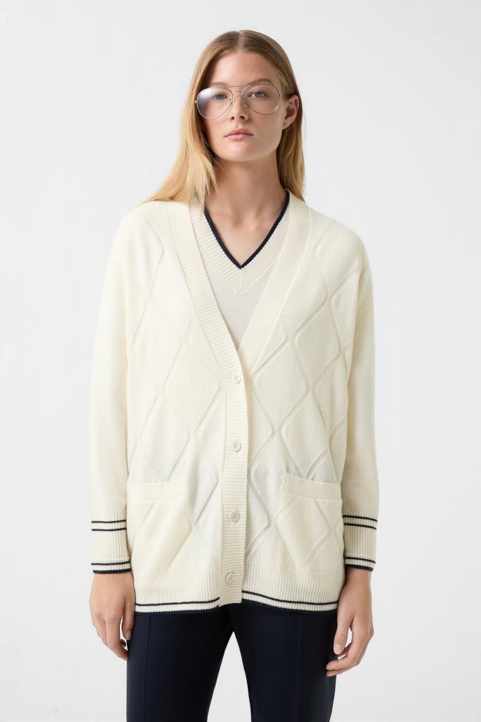 Кардиган BOGNER CHERRY в молочном цвете