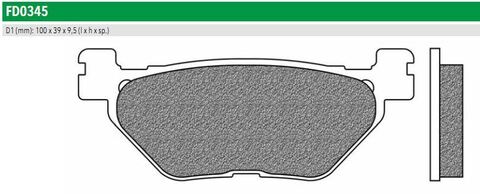FD0345TS Тормозные колодки дисковые мото ROAD TOURING SINTERED (FDB2156ST)   NEWFREN