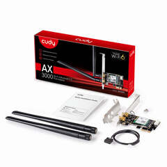 Cudy - Адаптер PCI-E с поддержкой Wi-Fi 6 AX3000 и Bluetooth WE3000