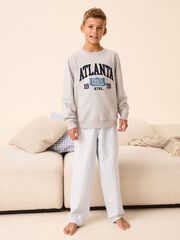 Пижама для мальчика Next 399-502, Серый, Голубой