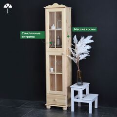 Шкаф витрина Бритта однодверный лак