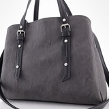 Сумка Саломея 166 македония серый + черный