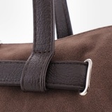 Сумка Саломея 2032 эко-замша шоколад