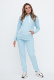 Спортивный костюм для беременных и кормящих 15952 голубой