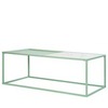 Столик журнальный Mayen, 110х50х37 см, белый/зеленый