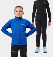 Детский лыжный костюм с лямками Nordski Jr. Core Advance True Blue/Black