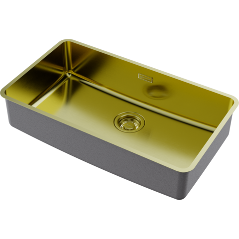 Omoikiri 4997562 Мойка Omi 73-U/I-LG Ultra нерж.сталь/светлое золото