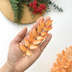 Ветка рябины оранжевая, свисающее растение, 91 см, набор 2 ветки.