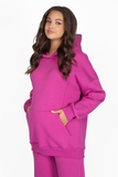 Утепленный спортивный костюм для беременных и кормящих 15154 фуксия
