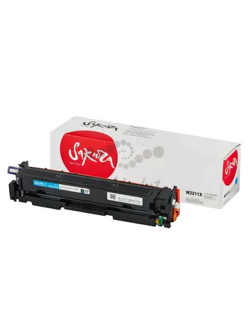 Картридж Sakura W2211X (207X) для HP LJ M255/MFPM282/M283, голубой, 2450 к.