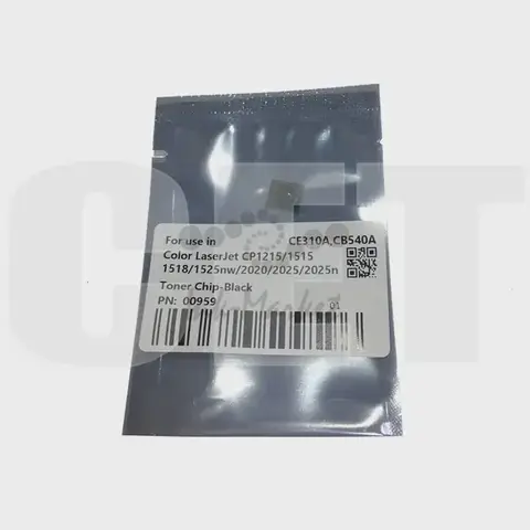 Чип картриджа CE310A, CB540A, CE320A, CC530A, CE250A для HP Color LaserJet CP1215/1515/2025/CP1025 (CET) Black, (унив.), 1.2K/2.2K/2K/3.5K/5K, CET0959