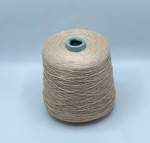 Бобинная пряжа, Tornado visco, 500м, 60% Хлопок, 40% Вискоза, Песочный, 39849