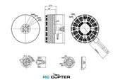 T-Motor MN1115 KV130 (36", 12S, 33.4 кг)