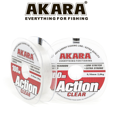 Леска Akara Action Clear 100 м 0,30 прозрачная