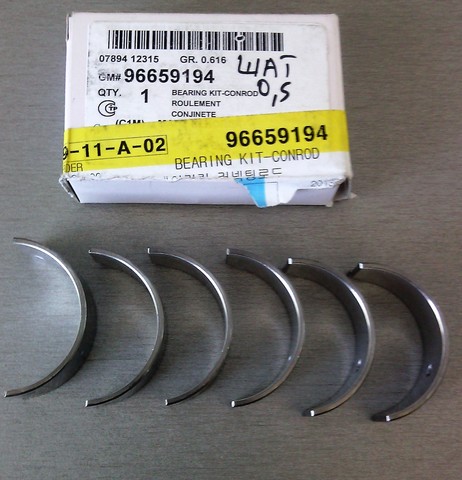 ВКЛАДЫШИ ШАТУННЫЕ 0,5 MATIZ, AVEO 1,2 ALL (К-Т 6 ШТ) GM