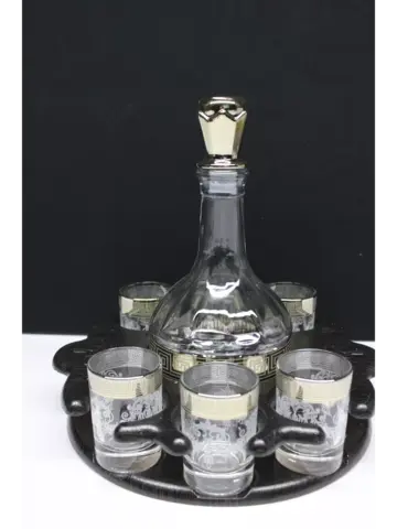 Стопки для водки 6 шт, графин стеклянный