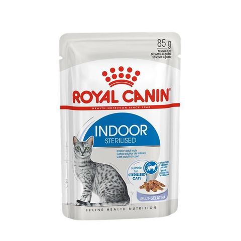 Royal Canin Indoor Sterilised пауч для стерилизованных кошек, живущих в помещении (желе) 85 г