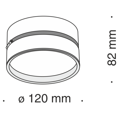 Потолочный светильник Technical Onda C024CL-L18W4K