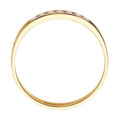 1111297-01 - Кольцо обручальное из золота с бриллиантами