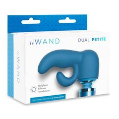 Синяя насадка Dual для вибратора Le Wand Petite - 
