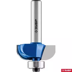 ЗУБР 25.4 x 10 мм, радиус 6.3 мм, фреза кромочная калевочная №2, Профессионал (28702-25.4)