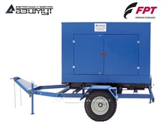 Дизельный генератор Азимут ЭД-32-Т400-1РПМ20 FTP-Iveco на шасси в капоте