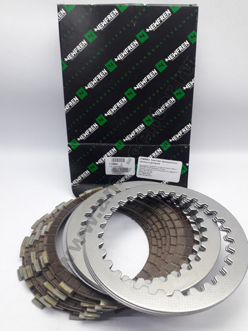 F1928AC Комплект дисков сцепления мото (фрикционные + металлические) (FCS0385/2)  NEWFREN