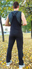 Утеплённый лыжный костюм ArsWear Black Training со спиной мужской
