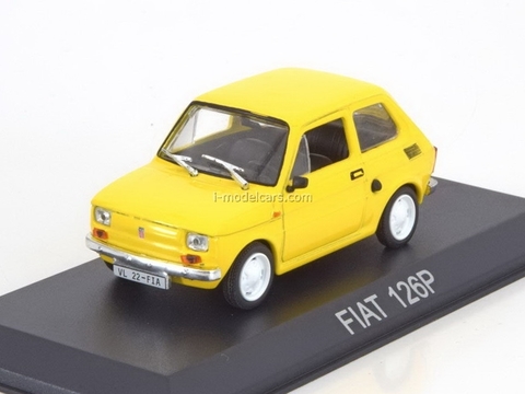 Fiat 126P yellow 1:43 DeAgostini Masini de legenda #34