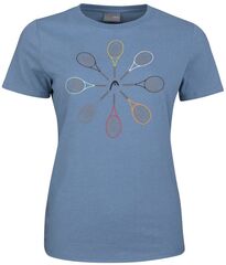 Женская теннисная футболка Head Racquet T-Shirt W - infinity blue