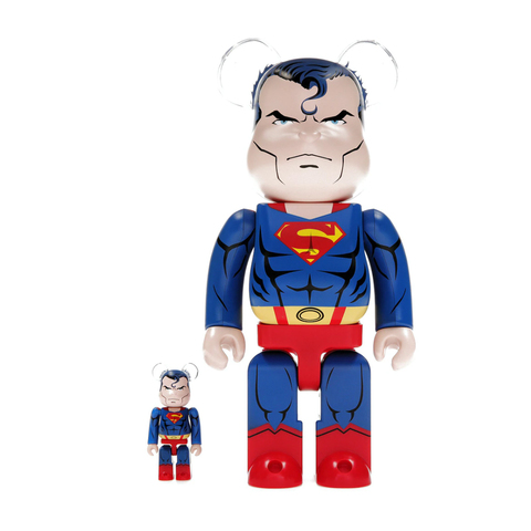 Фигурка 400% & 100% Bearbrick set - Superman (Batman: Hush)